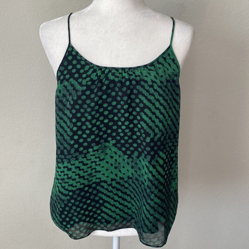 Green Polka Dot Women's Top
